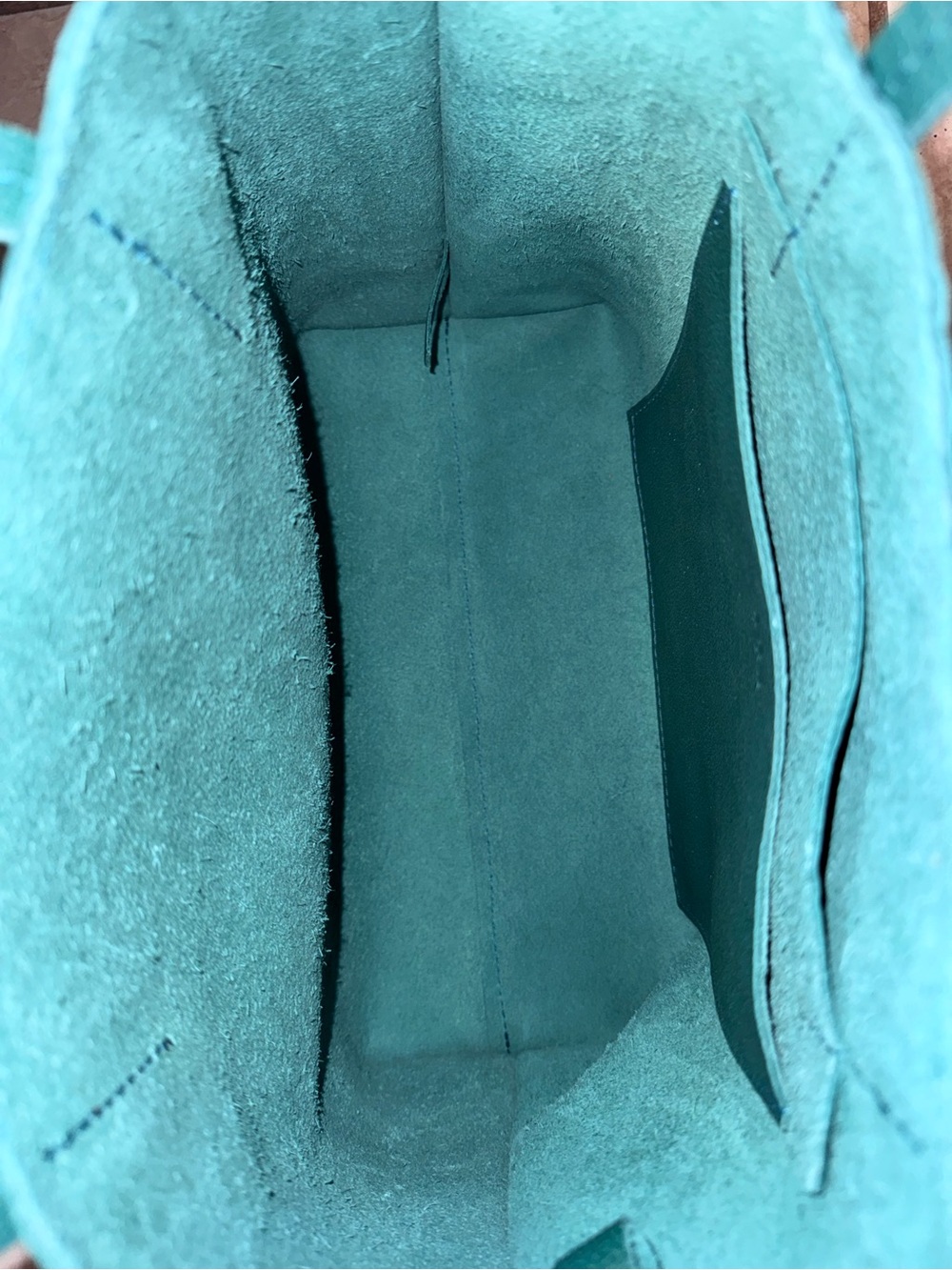 Portland Leather Sea Glass Leather Tote Bag - Picture 3 of 5